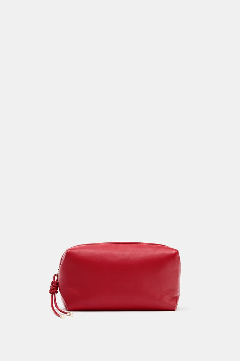 ZARA КОЖАНЫЙ НЕСЕССЕР, КРАСНЫЙ