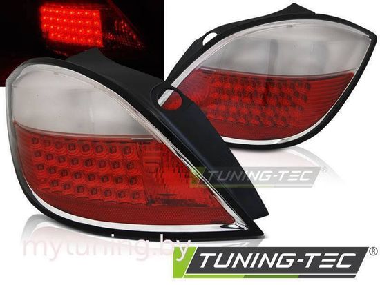 Фонари задние Opel ASTRA H 03.04-09 5D RED WHITE LED