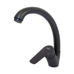 Смеситель для кухни 35k MIXLINE МЛ14-031(ML14-031BL)выс.излив б/отв бок.п/гайку ЧЕРНЫЙ(без подводки)