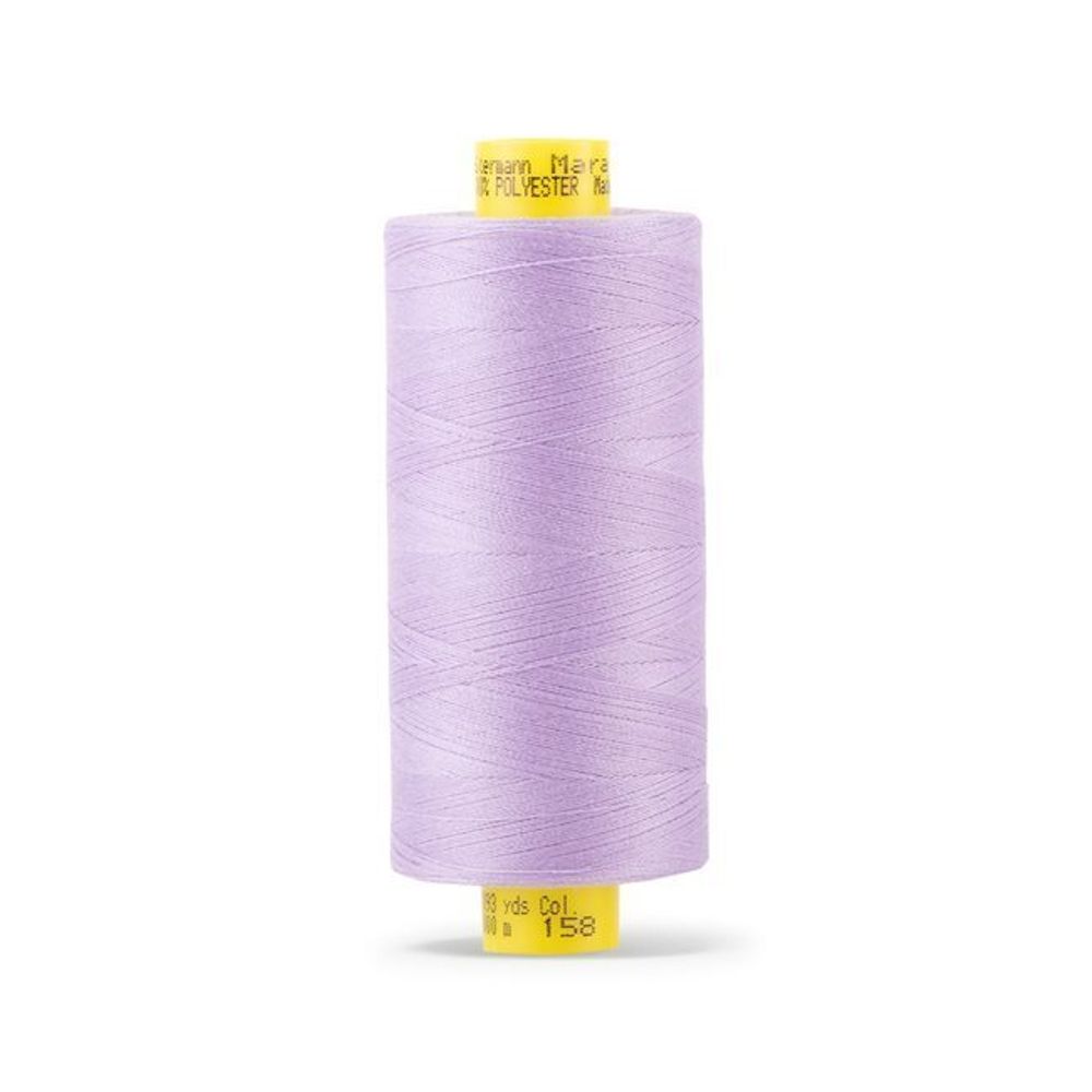 Нитка Gutermann Mara 120 (1000 метров), 1 кат., универсальная | 158 св.сиреневый