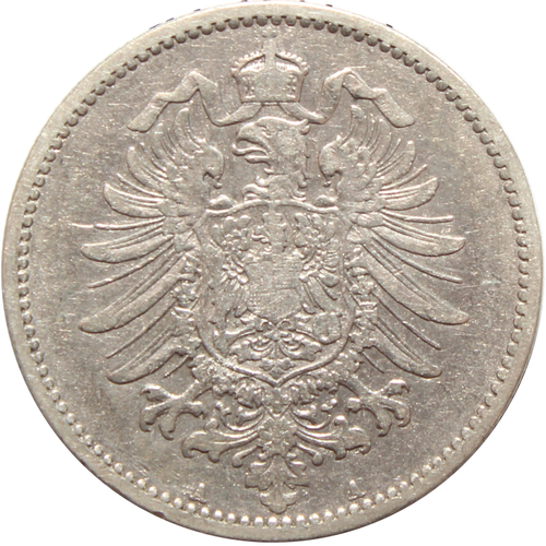 1 марка 1887 (A) Германия F-VF