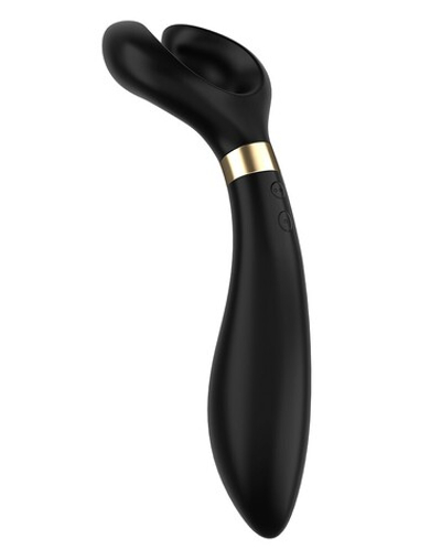 Чёрный вибромассажер для пар Satisfyer Endless Fun (Цвет: черный)