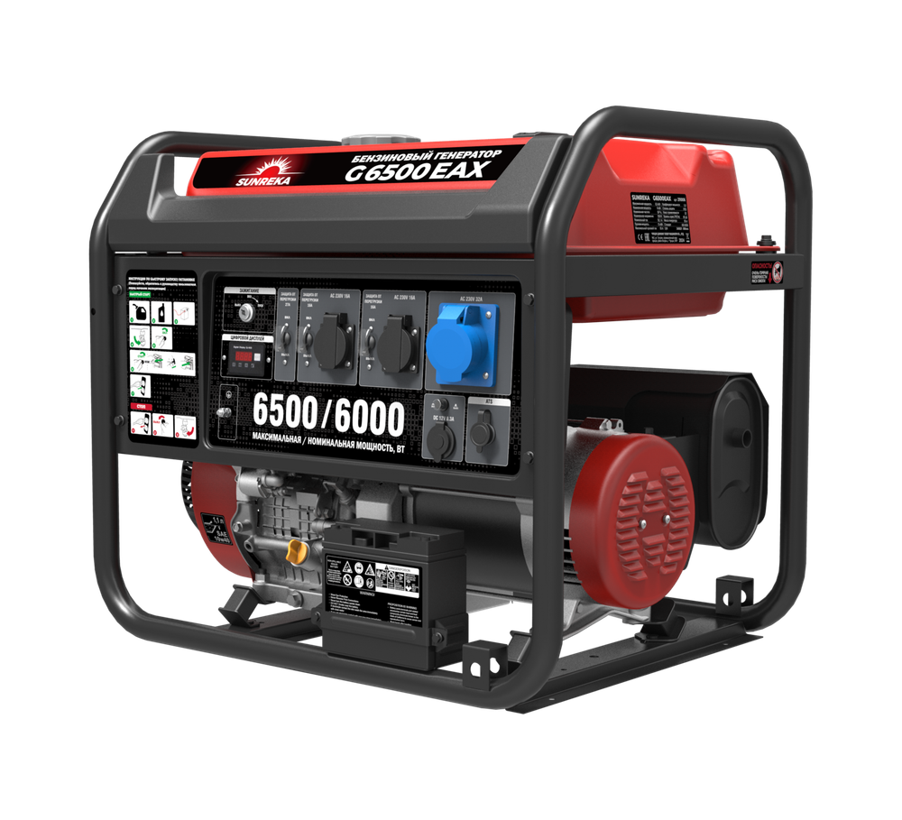 Бензиновый генератор SUNREKA G6500EAX