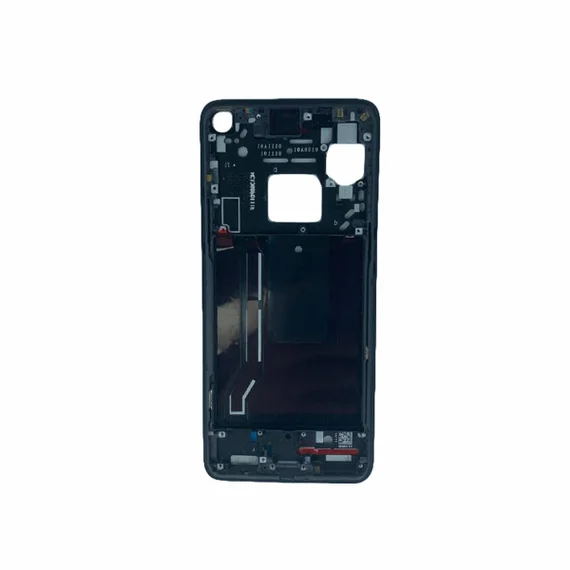 Средняя часть корпуса (рамка) для OnePlus 9R черная (Carbon Black)