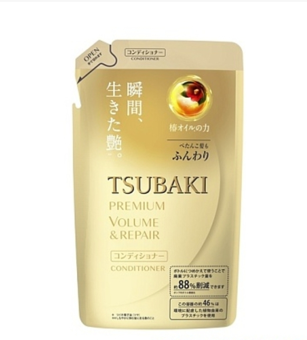 TSUBAKI Premium Volume&Repair кондиционер для объема и восстановления волос 1000 мл