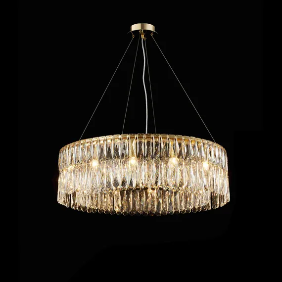 Люстра подвесная NewRgy M22-ф800*H220 H GOLD, 12×40 Вт, золотая