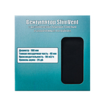 Вытяжной тонкий вентилятор SlimVent МV 100, пластик квадрат черный матовый