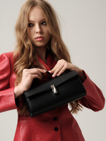 Кожаный клатч Anais DBR 31465 черный
