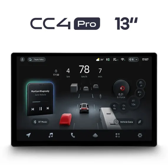 Монитор 13 дюймов TEYES CC4 PRO 8/128 4G