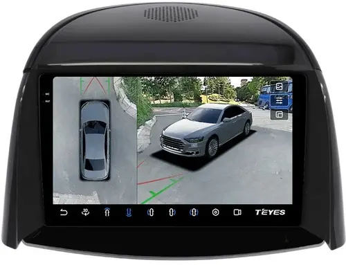 Магнитола для Renault Koleos 2008-2016 - Teyes CC3-2K-360 на Android 10, Быстрая, 2K QLED, CarPlay, 4G SIM-слот, 4 камеры в комплекте