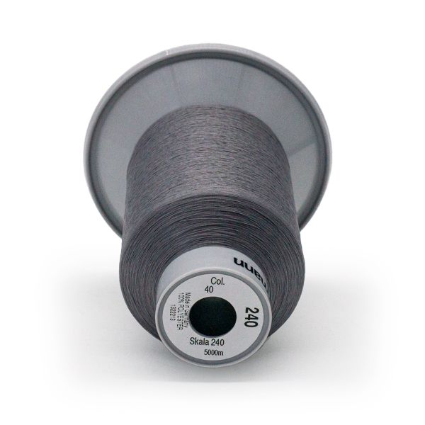 Нитки некрученые Gutermann Skala 240 (5000 метров), 1 кат. | 040 пепельно-серый