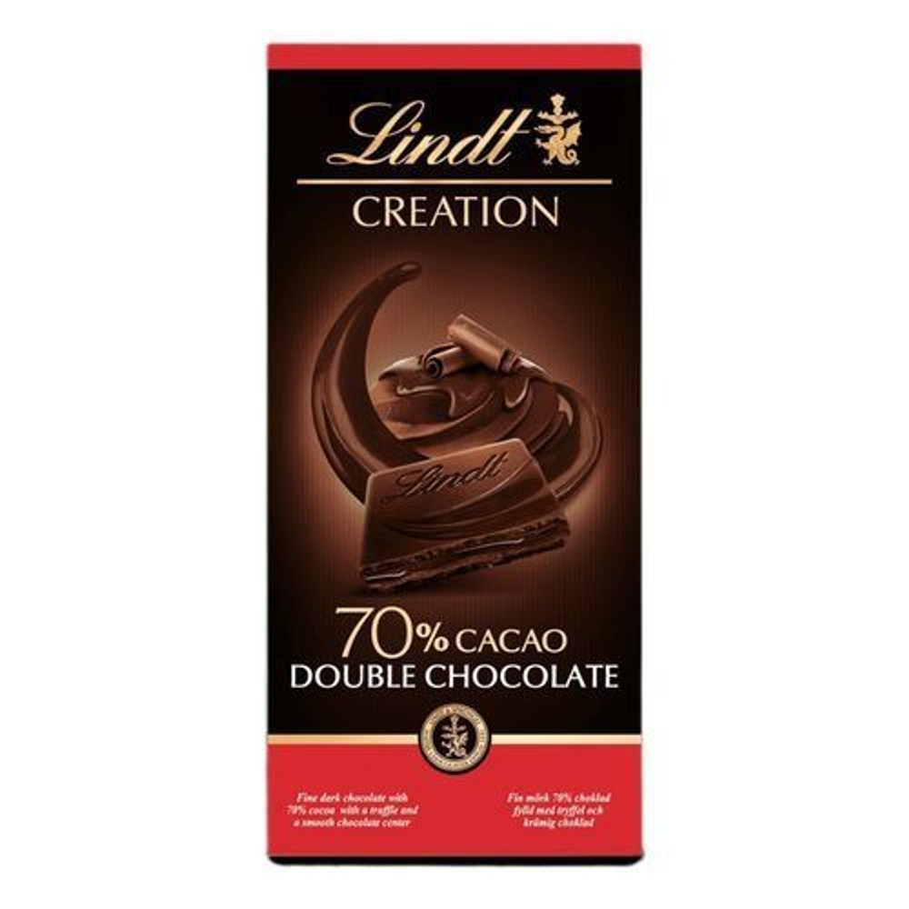 Шоколад Lindt CREATION 70% Double Chocolate шоколадный трюфель 150 г (Из Финляндии)