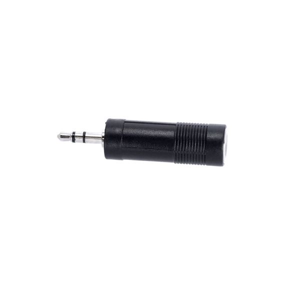 Adam Hall K4AJF3MM3 - адаптер TRS 6.3 mm stereo (F) - TRS 3.5 mm stereo (M), черный