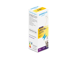 202214 Filament LED C37L-F 6W E14 3000K (60W)