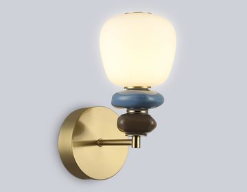Настенный светодиодный светильник LED 8W 3000K LH53168 SB/WH бронза/белый High Light Ceramo Modern Ambrella