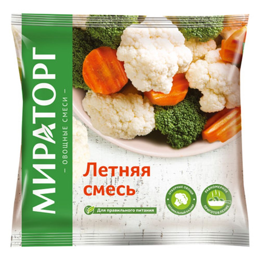 Летняя смесь (овощи) с/м 400г 1/10 МИРАТОРГ