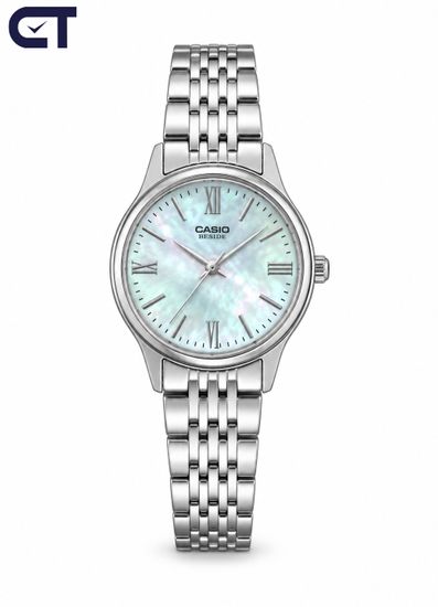 Casio BLS-100DS-2A General часы наручные женские — синий перламутровый циферблат, сапфировое стекло и WR50