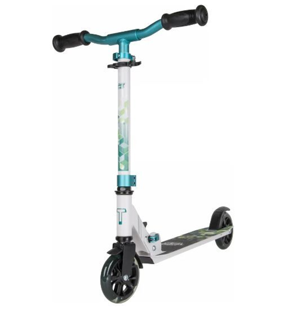 Самокат Тech Тeam Comfort 125R White/Celadon 1/4 белый/бирюзовый