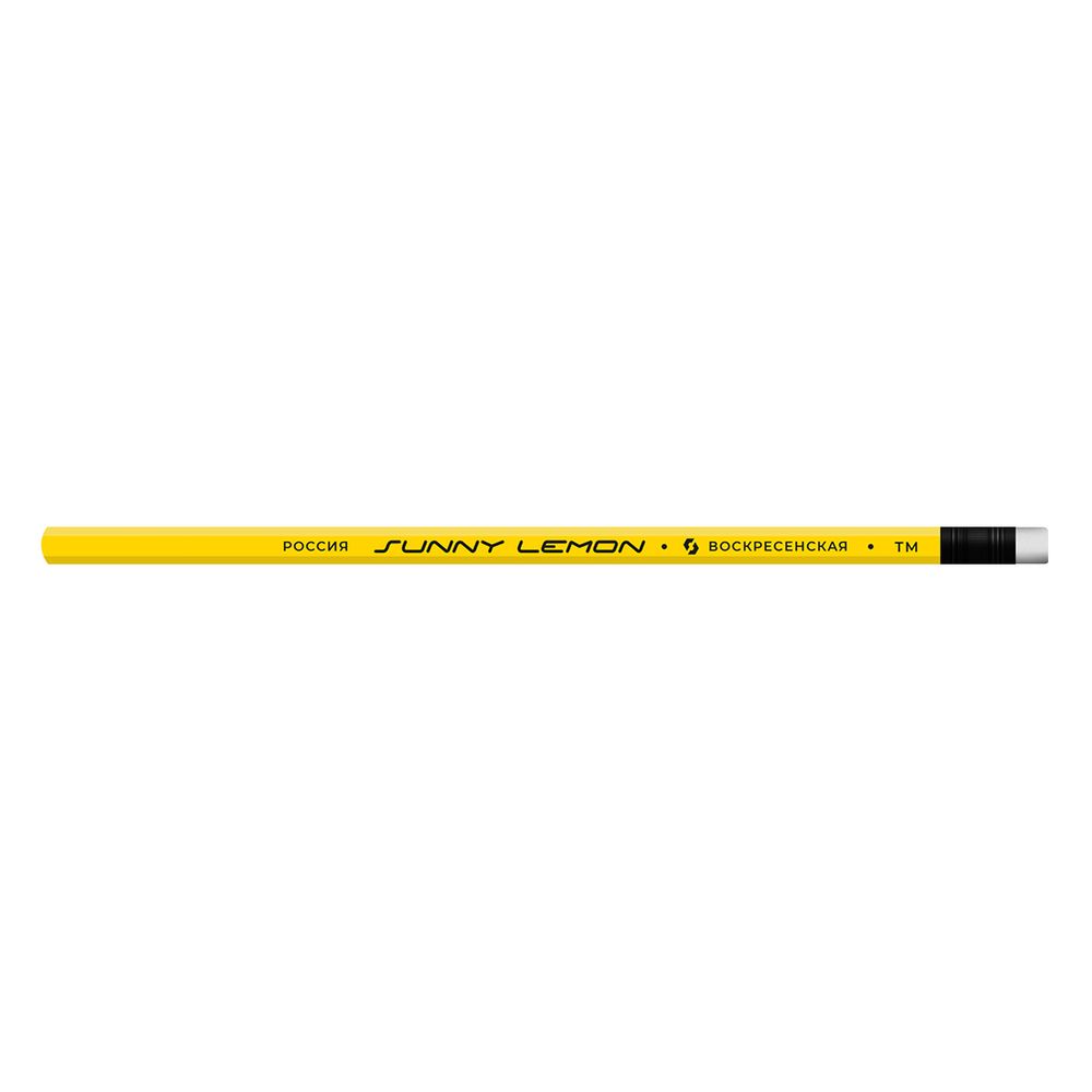 Карандаш чернографитный (набор) с ластиком Sunny lemon ТМ (HB) 10х3 шт, Sunny lemon 3P 1-965, ВКФ 3P 1-965