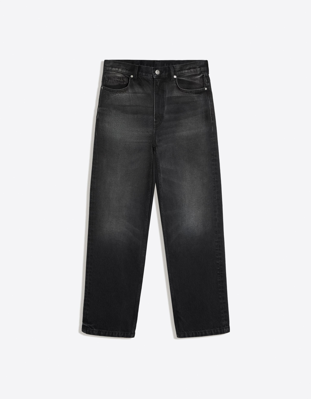 Мужские джинсы straight fit с широкими штанинами - BERSHKA