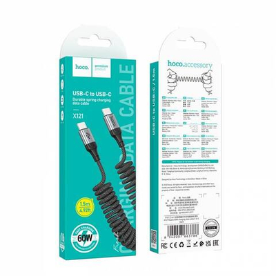 Кабель Type-C на Type-C Hoco X121 (black)