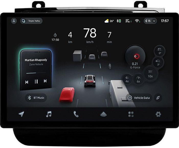 Магнитола для VW Touareg 2 2010-2018 (RCD550, поддержка подогревов) - Teyes CC4-PRO монитор 13" 2K QLED на Android 13, Быстрейшая, Snapdragon 778G, ИИ, CarPlay, DSP, 4G SIM-слот