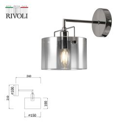 Бра светильник Rivoli Bonnie 2078-401 настенный 1 х Е14 40 Вт классика | Классика