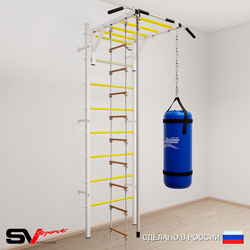 Шведская стенка Sv Sport 5343 (Турник рукоход/Канат/Лестница/Цепь/Мешок 30кг)