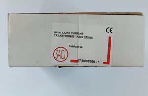 Разборный трансформатор тока TA80R 250/5 кл. 0,5 ; 1VA; окно: 80 x 50 mm. кабель: Ø 50mm