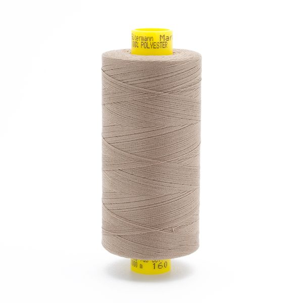 Нитка Gutermann Mara 120 (1000 метров), 1 кат., универсальная | 160 бежево-коричневый