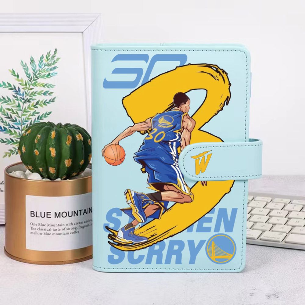 Ежедневник с застежкой "Stephen Curry", бирюзовый Ежедневник с застежкой "Stephen Curry", бирюзовый
