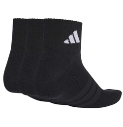Носки теннисные Adidas Cushioned Sportwear Ankle 3P - black/black/black
