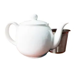Чайник 450 мл d 10,9 см h12 см с фильтром белый фарфор P.L. Proff Cuisine [1]