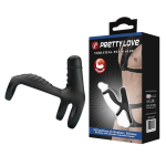 Черная вибронасадка на пенис Vibrating Penis Sling (Цвет: черный)
