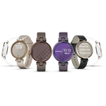 Умные часы Garmin Lily светло-золотистый безель, белый корпус и итальянский кожаный ремешок