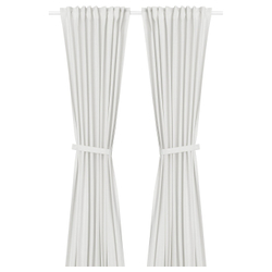 IKEA LENDA  (ИКЕА ЛЕНДА)  -  Занавеска на завязках, 2 шт. - светло-розовый/на ленте 140x280 см