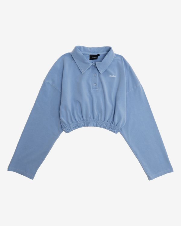 Поло Crop OG Logo in Garment Dyed Sky Blue - фото 1