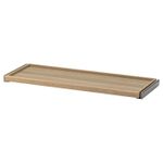 Полка выдвижная IKEA KOMPLEMENT (КОМПЛЕМЕНТ), Белый морёный дуб, 100x35 см