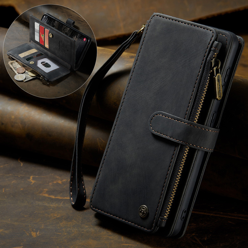 Многофункциональный чехол-кошелек CaseMe 3 in 1 Matte Wallet для Samsung Galaxy S25 FE