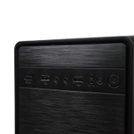 Корпус ТЕСЛА (TESLA) 1708BM, Без БП, mATX, чёрный, 2xUSB2 (TSL-1708-BM)