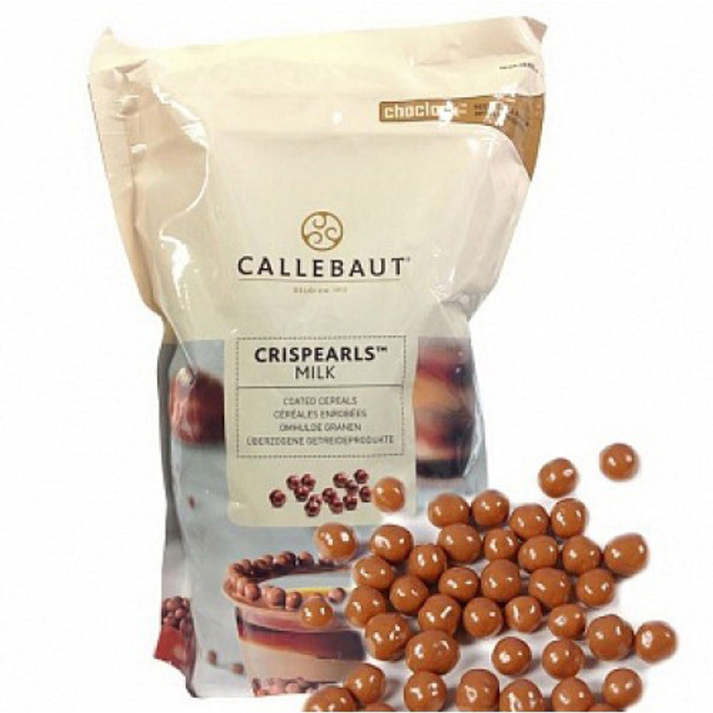 Шоколадные жемчужины Crispearls молочные, Callebaut, 50 гр