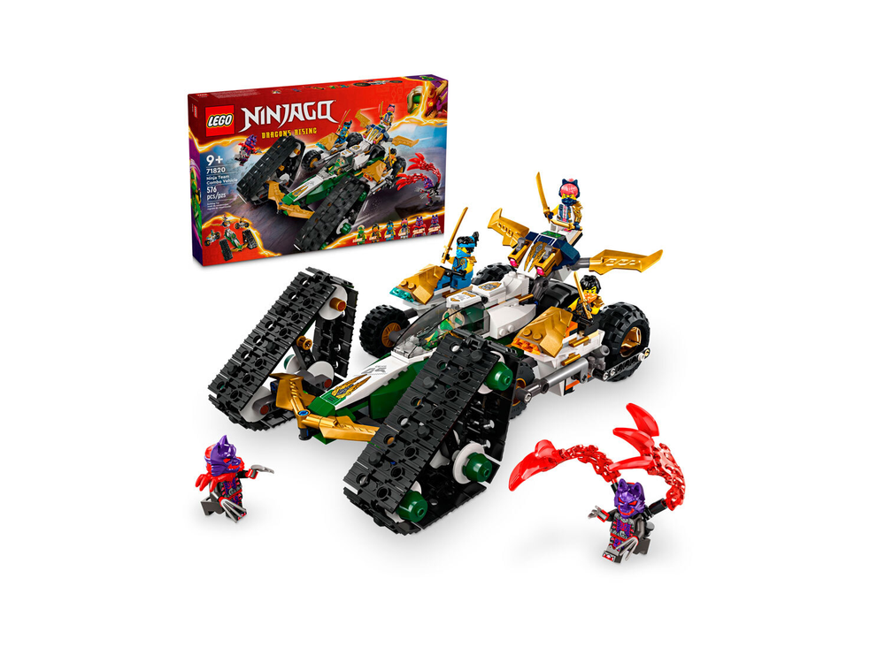 Конструктор Лего Ниндзяго Комбо-авто команды Ниндзя | LEGO Ninjago Ninja Team Combo Vehicle 71820 - 576 деталей (8+)