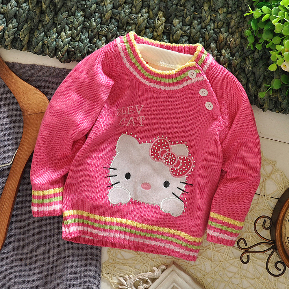 Свитер детский с принтом Hello Kitty