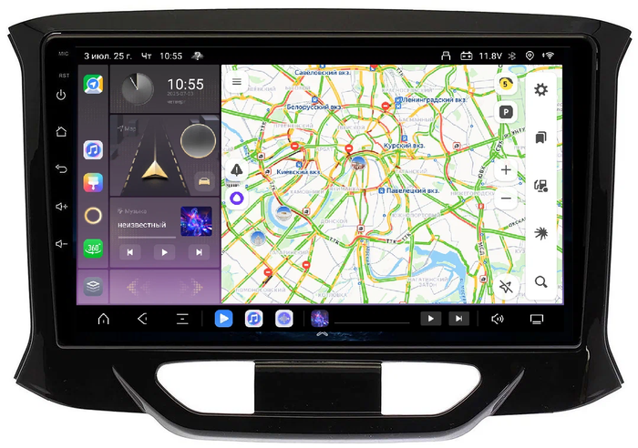 Магнитола для Lada Xray 2016+ - Kuberg OL-9064 QLed, Android 13, Быстрейшая, CarPlay, SIM-слот