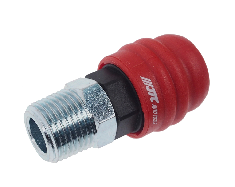 Переходник для компрессора M1/2" быстросъемный наружная резьба композитный двухрежимный JTC