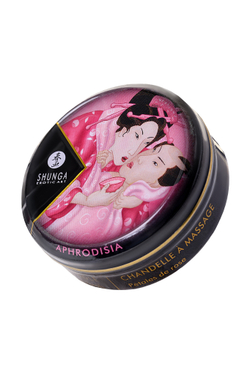 Аромамасвеча массажная Shunga, роза, 30 мл