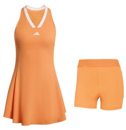 Женское теннисное платье Adidas Tennis Climacool Pro — pure orange/white