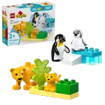 Конструктор LEGO Duplo 10941 Семейства диких животных: Пингвины и львы