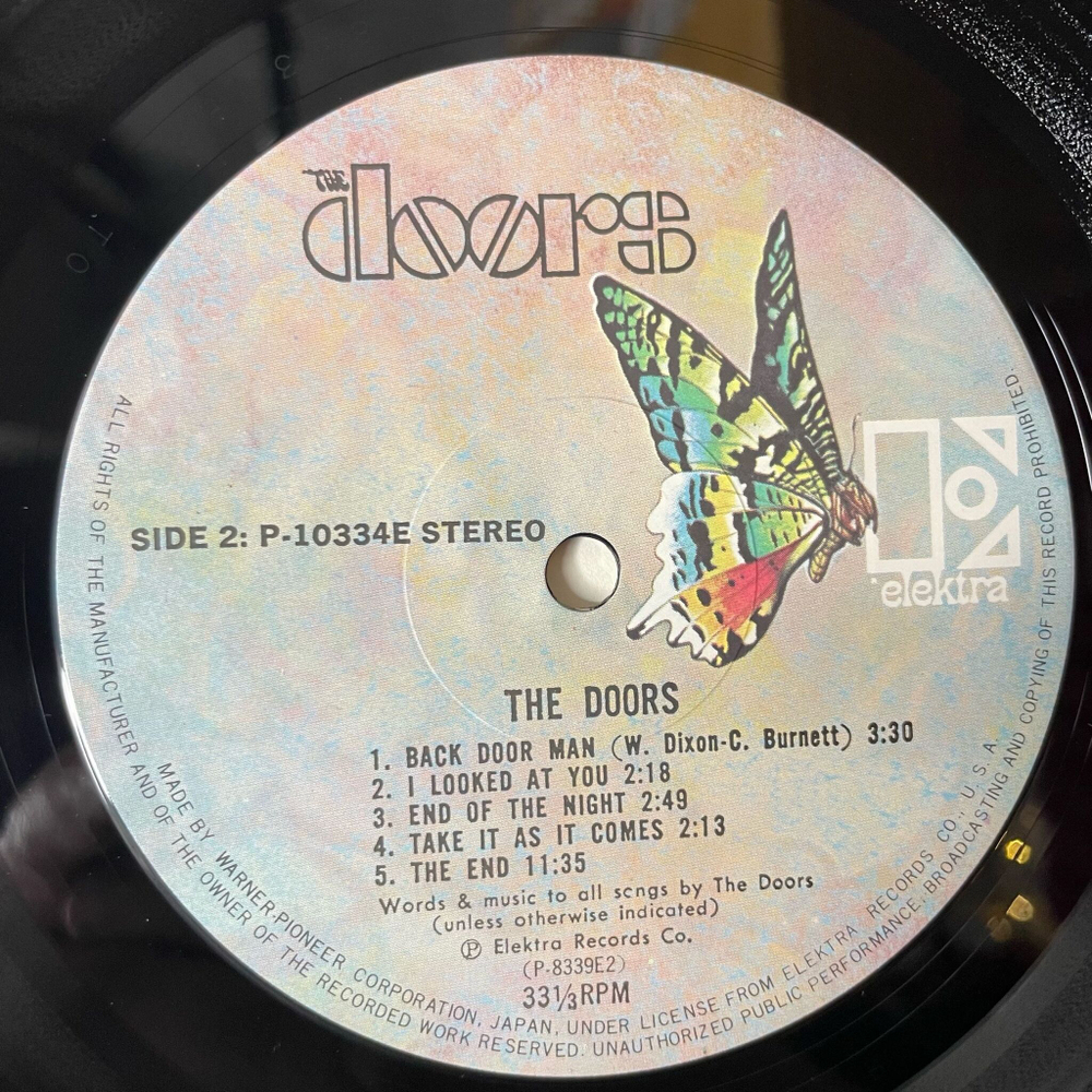 Винтажная виниловая пластинка LP The Doors (Japan 1977) (Obi) Light My Fire