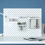 Перфорированная доска IKEA SKADIS (СКОДИС), Белый, 76х56 см